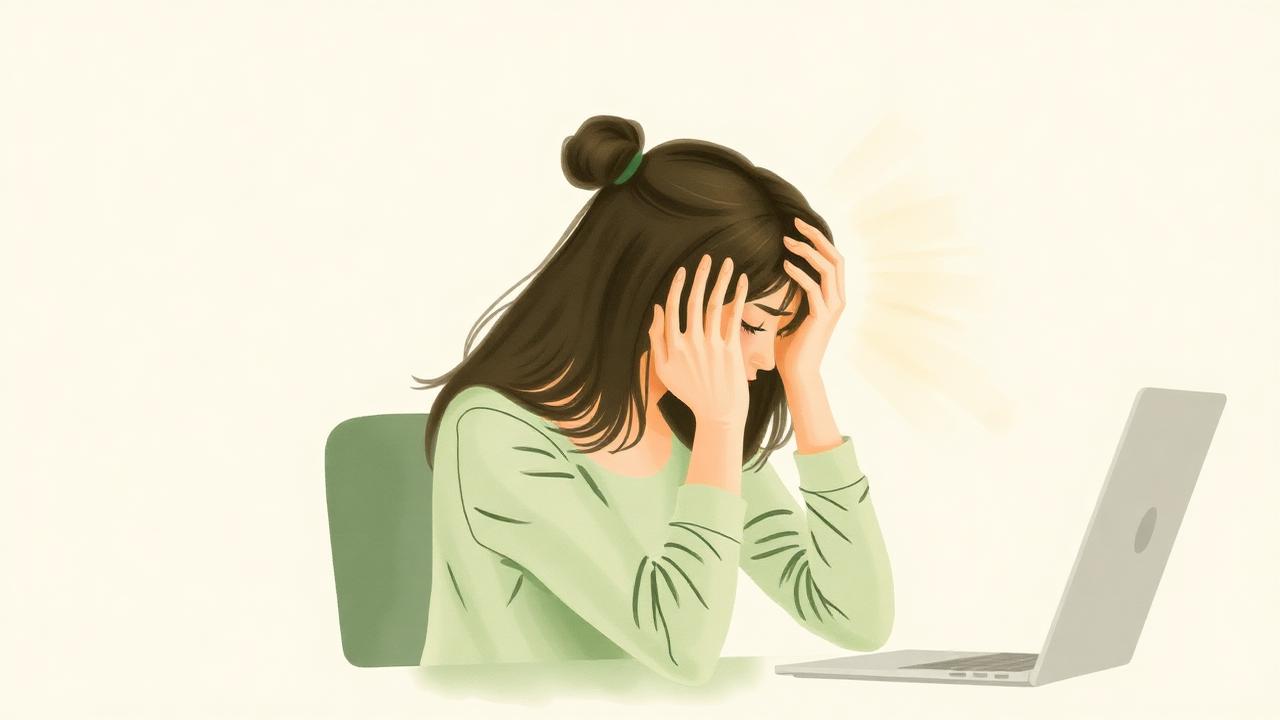Overwhelmed at desk — signs of burnout